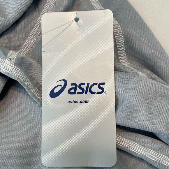 Asics Shoji Hydrology Soccer Jersey Gray White Short Sleeve V-Neck XL - Picture 5 of 9